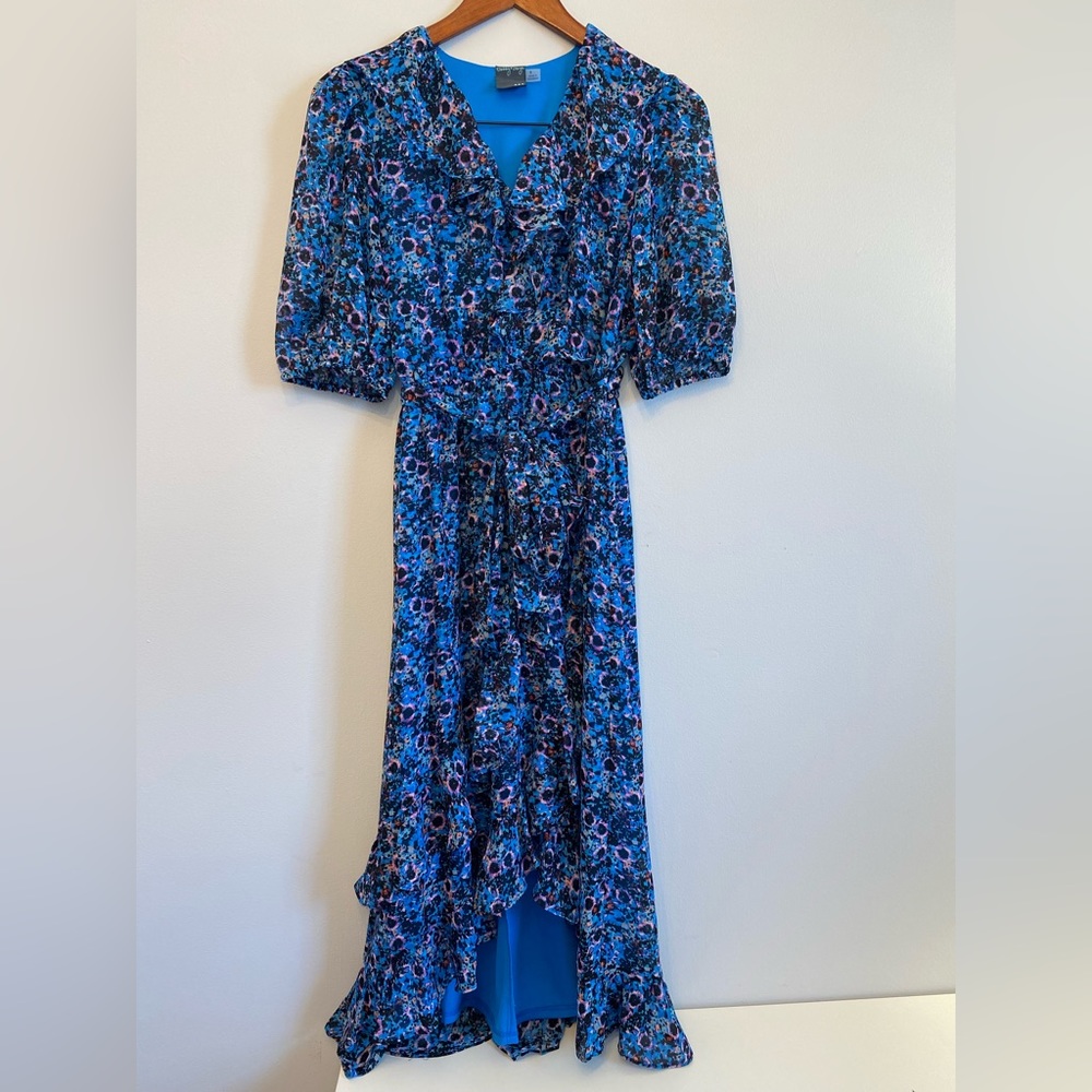 Beautiful bright blue frilly dress